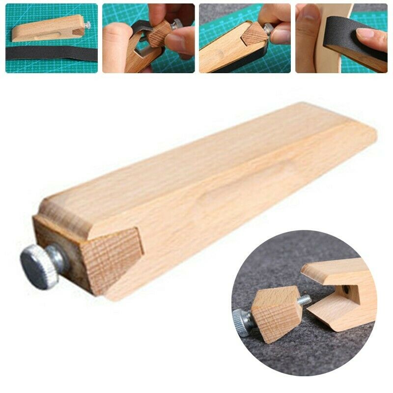 Lederhandwerk Hölzernes Schleifpapier Zubehör DIY Holz Block Behandlung 